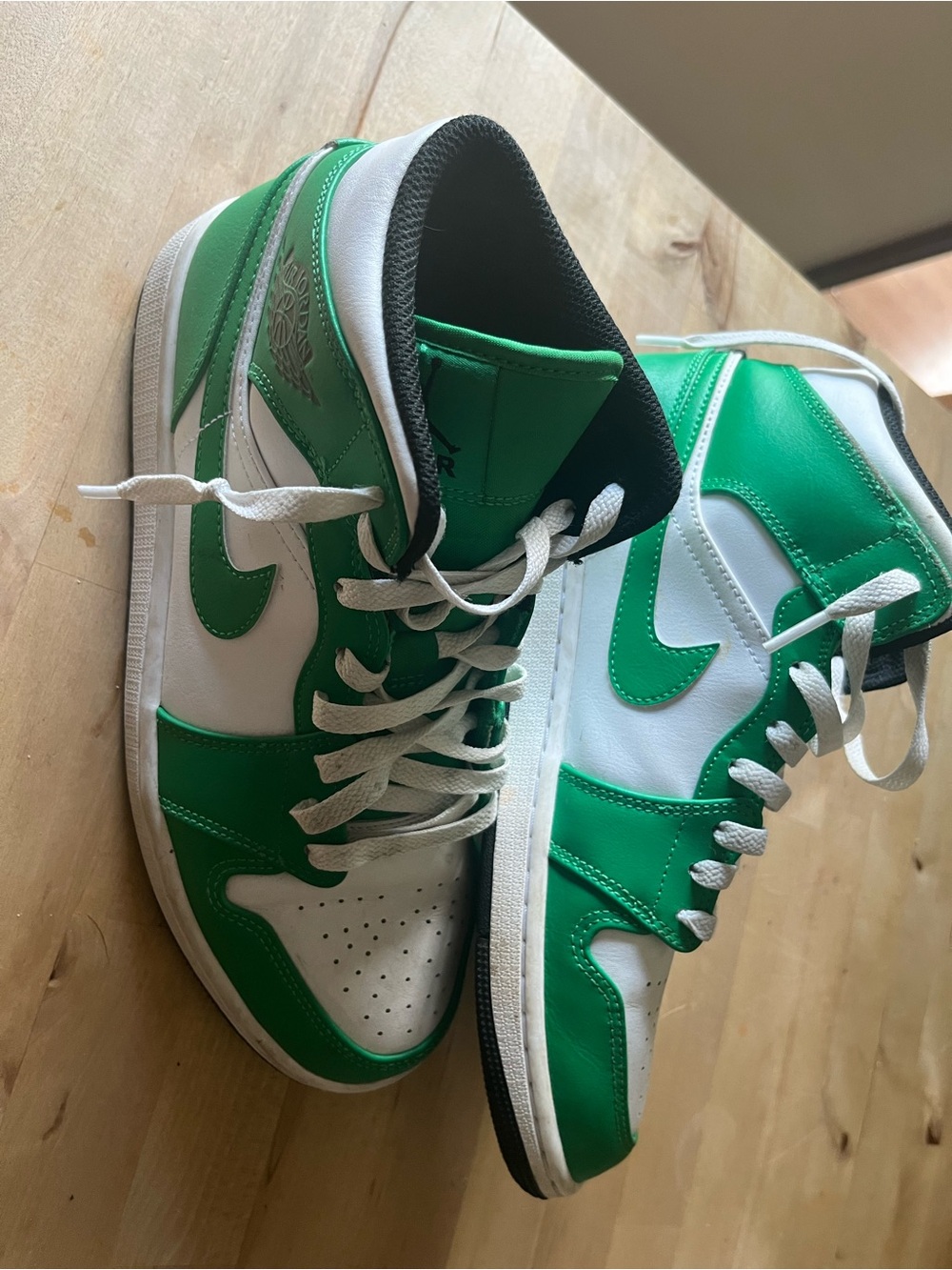 Jordan Men's High-Top Sneakers - White & Green